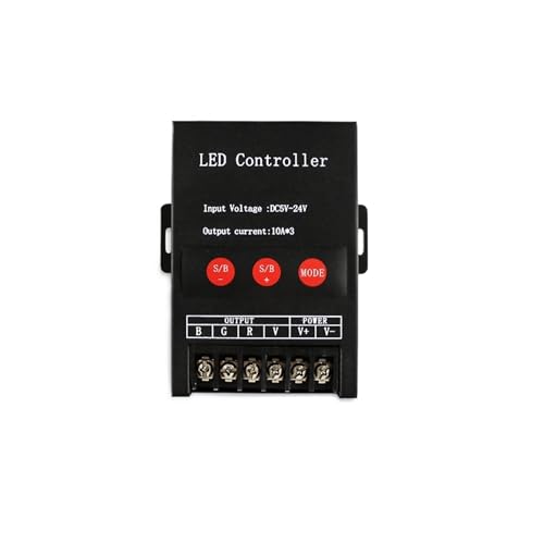 Contrôleur RF boîtier fer 30A robuste pour éclairage LED RGB stable - 3