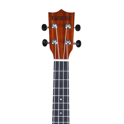 Kadence Concert Ukulele 23 Inch – Cinnamon Brown, Fluorocarbon Strings, Matte Finish with Strap & Bag (Spring Summer Collection)