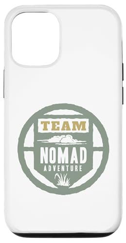 TEAM NOMAD ADVENTURE �T�[�N���G���u���� �A�E�g�h�A�T���Ɨp �X�}�z�P�[�X iPhone 12/12 Pro �p