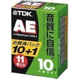 TDK オーディオカセットテープ AE 10分11巻パック [AE-10X11G]