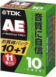 TDK オーディオカセットテープ AE 10分11巻パック [AE-10X11G]