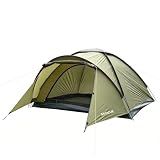 SAFACUS 3-4 Man Camping Tent - Windproof 4 person Dome Tent Lightweight PU4000mm, Waterproof Family tent, Compact, Quick Setup, Outdoors, Backpacking, Trekking