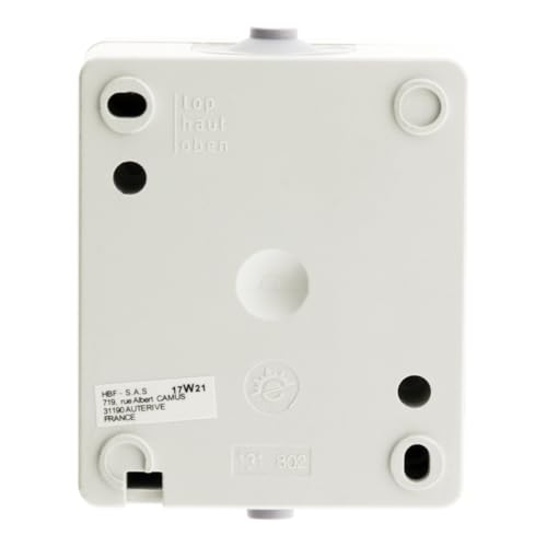Zenitech - Wyłącznik Dwukierunkowy 10A IP54 Aquae - Czarny - Wodoodporny Wyłącznik Zewnętrzny - Szybkie Podłączenie z Automatycznym Zaciskiem - Idealny do Ogrodów - Sterowanie z Dwóch Lokalizacji