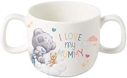 Ceramic Tiny Tatty Teddy Mummy and Baby Best Friends are We Mug Set, White