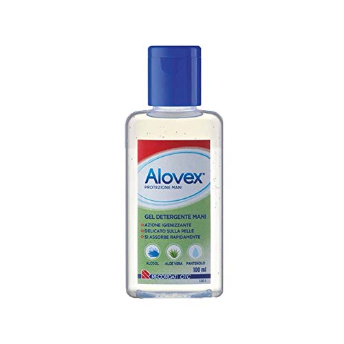 Alovex Protezione Mani Gel Detergente Ad Azione Igienizzante, 100Ml