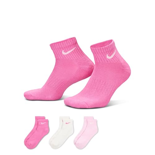 Image of Nike Unisex Adult Everyday Cushioned Training Ankle Socks (3-Pack) | Mens and Womens