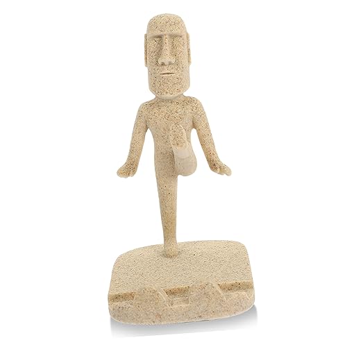 Homoyoyo Soporte para Teléfono De Resina De Isla De Pascua Multiposición para Tableta Pc Y Teléfono Móvil