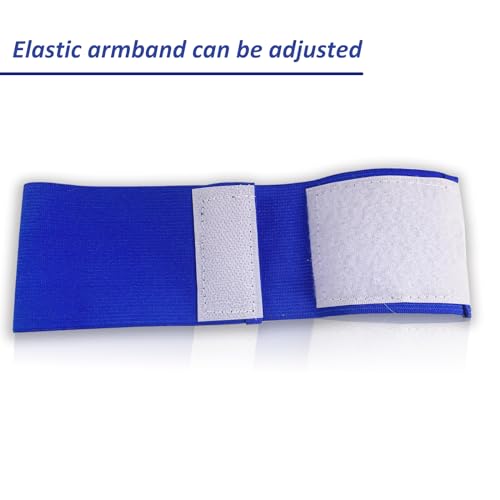 18 Pieces Multiple Colour Football Soccer Captain's Armbands,Elastic Adjustable Armbands Funeral Mourning Band Anti-Drop Armbands for Multipurpose Use,DIY,Sport Team Badges - Thumbnail 7