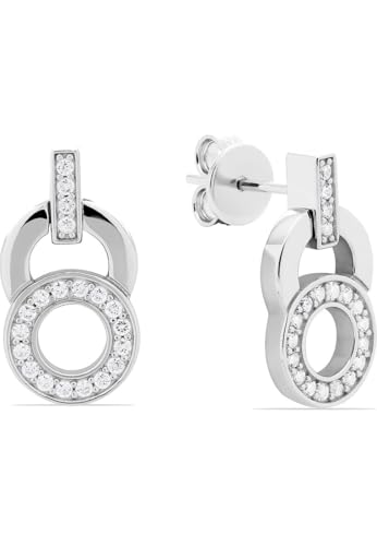Boucles d'oreilles argent JETTE pendantes en zirconium cubique précieux