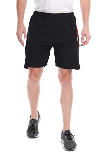 Image of BLUE STAR SHARK Men's Solid Casual Shorts | Quick-Dry Lightweight Gym Shorts with Pockets | Ideal for Running, Sports, Training, Workout, and Everyday Wear