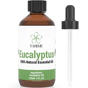 ASAKUKI Eucalyptus Essential Oil, 100% Natural Premium Quality Therapeutic Grade Oil with Glass Dropper, Huge 4 Fl. Oz.