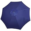 Blissun 9ft Patio Umbrella Replacement Canopy, Market Umbrella Top, Outdoor Table Umbrella Canopy for 8 Ribs, Canopy Only (Navy Blue)