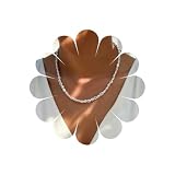 Asdinbrettan Delicato collana di perle barocche, filo di perle irregolari riempite d'argento, gioielli classici minimalistici per uso quotidiano, perfetto per matrimoni e anniversari