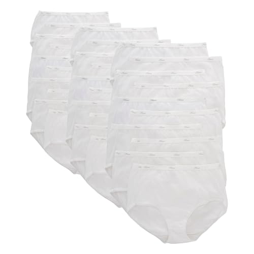 Image of Hanes womens Cotton briefs underwear, 30 Pack - Brief White, 7 US
