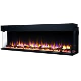 Endeavour Fires Rosedale 3D Media Wall Inset Electric Fireplace with Multi Flame Colours Log & Crystal Set, 7day Programmable Remote Control 1&2kW (60"/1530mm)