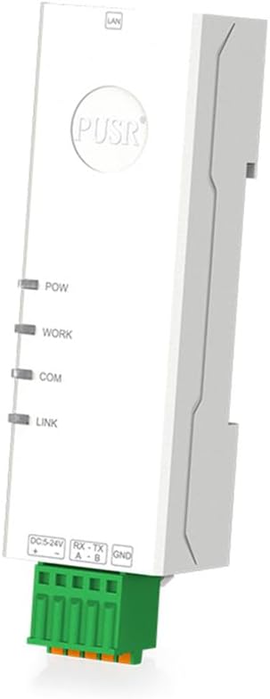 Din Rail Tiny Size RS232 to Ethernet Converter Serial Device Server Modbus Gateway Modbus RTU to Modbus TCP at Command Built-in webpage USR-DR132