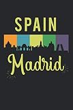  España Madrid: diario, cuaderno, libro de 100 páginas en rústica para todo lo que quieras escribir y no olvidar