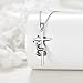 HOPEEZZ Panda Cross Necklace for Women Sterling Silver Cross Jewelry for Women (panda)