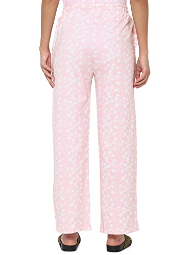 Image of Allen Solly Printed Cotton Regular Fit Womens Trousers
