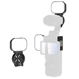 Camnoon Magnetische LED-Videoleuchte mit 3 Farbtemperaturmodi, 3 Helligkeitsstufen, CRI＞95, integrierter 200-mAh-Akku mit 2 magnetische Befestigungshalterung für DJI Pocket 3