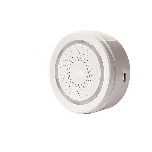 100DB Syrena Alarmowa Detektor Bezprzewodowy Dźwięk Alarm Świetlny Zestaw Scenariuszy Połączenia Czujnika Drzwi Do domu i garażu(Siren Door Sensor)