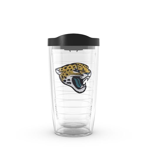 Image of Tervis Made in USA Double Walled NFL Jacksonville Jaguars Insulated Tumbler Cup Keeps Drinks Cold & Hot, 16oz, Primary Logo
