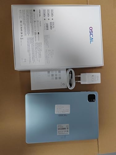 Android 12 Tablet OSCAL PAD60 Tablet (2024 New), 10.1 Inch Tablets with 64GB ROM 1TB Expand, 25W/6580mAh Fast Charging, 1280x800 IPS HD Touch Screen, Dual Camera, WiFi, Bluetooth, Blue 9 31AM6L0k3QL. AC
