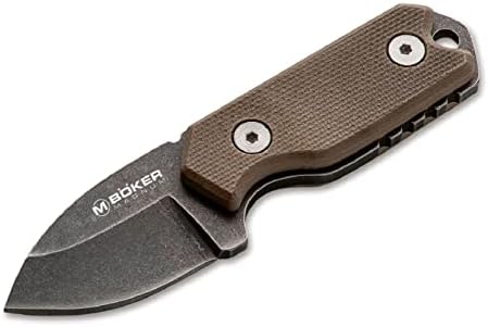 Boker Magnum Lil Friend Micro - Small Fixed Blade Neck Knife with Sheath, 1.38 Inch, 440A Stainless Steel Blade, G10 Handle (02SC743) -Lightweight, Compact EDC Knife, Multi-Color