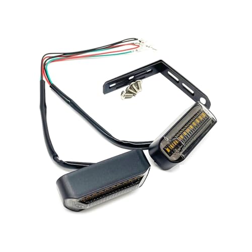 Intermitentes de moto con luz blanca secuencial para rutas nocturnas seguras