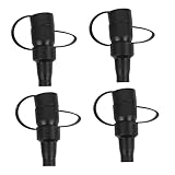 GANAZONO 4 Piezas Boquillas Plásticas para Bomba de Aire Accesorios de Repuesto para Colchón Inflable Válvulas Duraderas y Ligeras para Cama de Aire para Inflar Colchones y Piscinas