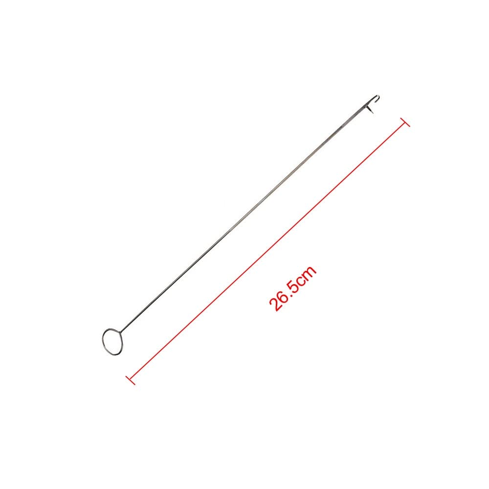 1x Stainless Steel Sewing Loop Turner Hook Turning Fabric Tubes Strap Belt Strips Handmade DIY Tool Accessories - (Size: 26.5CM)