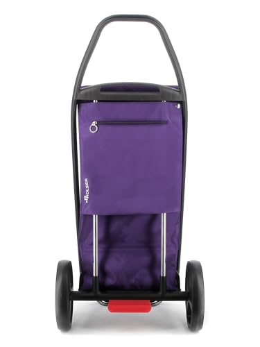 Einkaufstrolley Rolser COM MF Black Tube 2 große Räder - Violett – Bild 4