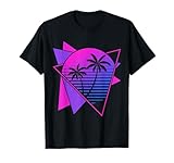 Retro 80s Synthwave Aesthetic 1990s Art Vaporwave T-Shirt