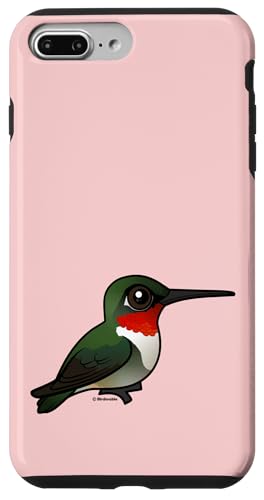 Cute Cartoon Ruby-throated Hummingbird Birdorable Male Bird Case