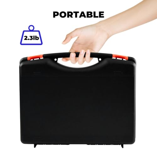 Image of GOYOJO Surface Roughness Gauge, Portable High Accuracy Roughness Tester - 4 Testing Parameters Ra /Rq 0.05~15.0μm Rz /Rt 0.1~50.0μm, with Standard Calibration Block and Bracket