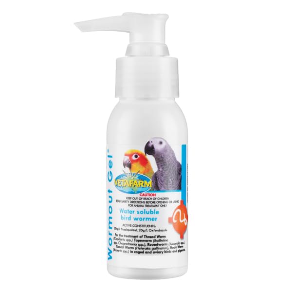 Fab Finches Vetafarm Wormout Gel (250ml) Liquid In Water Bird Wormer for all birds