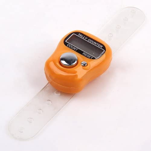 Krismile New 5Ps Pcs Mini Digit Lcd Fingerring Tally Counter Electronic Digital Manual Electronic Counter #L0192623,Ramdom Color #TOP6