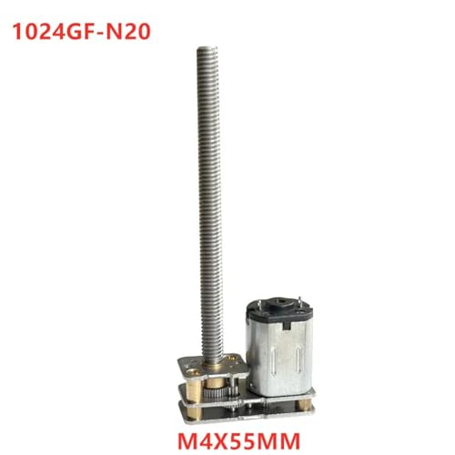 Motorreductor N20 M4 x 55 mm mini motorreductor de tornillo sin fin CC 3V 600RPM para proyectos 3