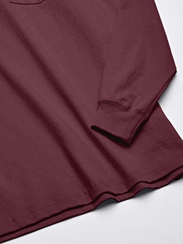 Carhartt Men's Loose Fit Heavyweight Long-Sleeve Pocket T-Shirt, Port, Reg-2Xl #TOP3
