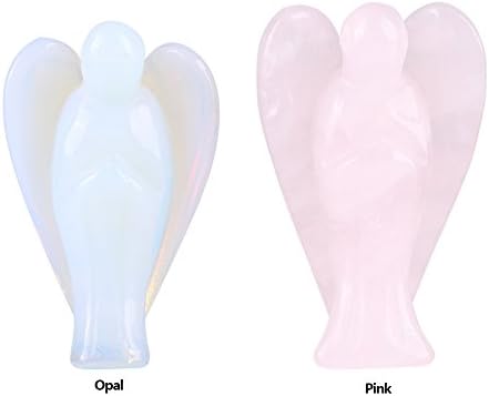 Wytino Angel Shape Crystal, Natural Energy Crystal Stone Crystal Crafts Home Decoration Gift (# 2)
