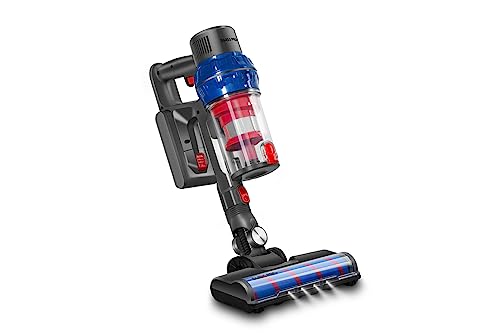 Swiss Pro+ Staubsauger Akku - kabellos Akkustaubsauger - Auch als Handstaubsauger Akku - Vakuumgrad: 18KPA - 250W Akkusauger kabellos - Kunststoff - Blau - 0,8L – Bild 3