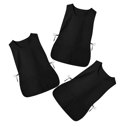 Delantal de peluquería para cocina y estilismo doméstico, paquete unisex de tres unidades