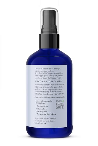 no2 toilet paper spray alternative to wet wipes 8oz  500 wipes all natural eco friendly cruelty free gentle for children spray your toilet paper for a better clean - 8 oz