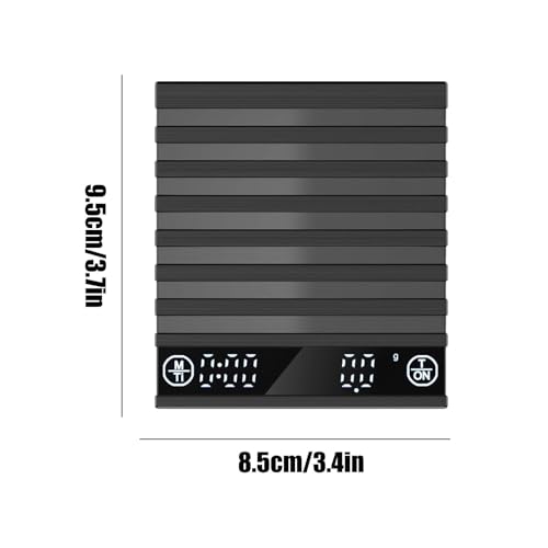 Pour Over Coffee Scale | Small Portable Coffee Weight Scale | Rechargeable High Accuracy Kitchen Espressos Weighing Gadgets for Bar Cafe Shop Travel Outdoor Home - Image 7