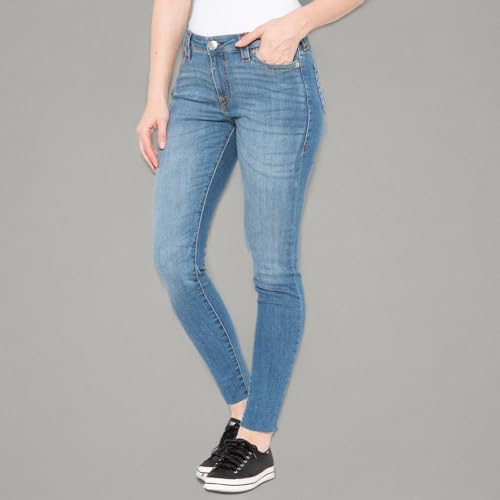 True Religion Women's Jennie Mid Rise Raw Hem Skinny Ankle Jean, Medium Maze Runner, 303