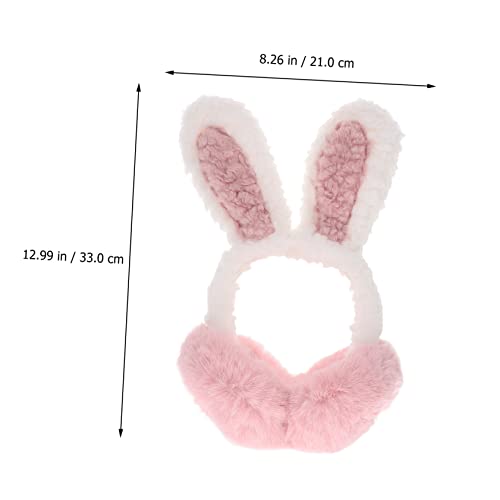 Cute Bunny Ear Muffs for Comfortable Winter Outdoor Ear Warmers Lightweight Design for Ice Skating Snowboarding More for Little Ones2