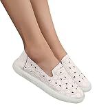 Comfort Loafers Shoes for Women Slip On Comfortable Floral Cutout Flats Shoes with Arch Support Roun