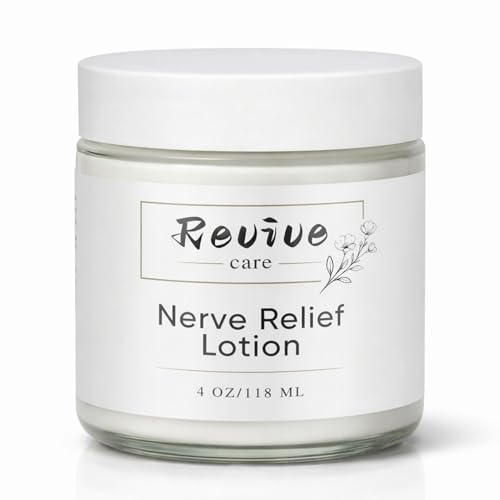 REVIVE CARE Nerve Relief Lotion with Magnesium Menthol & Arnica Fast Absorbing Non-Greasy Lotion for Hands Feet Back Neck & Knees Soothing Comfort Moisturizer (1)