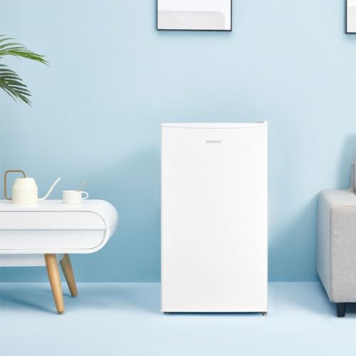 Comfee' RCD93WH2(E) Frigorífico de una puerta 93 L, Control de temperatura, Frigorífico pequeño bajo mesa, Silencioso, ‎45 x 47.2 x 86 cm,Blanco