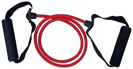 Fitfix® Resistance Yoga Tube Band - 6.8kg (15lbs) Figure 8 Shaped Latex Tube, Soft Chest Expander Fitness Exercise, Workout Chest Arm & Shoulder Stretch Exercise Equipment (Multicolour)